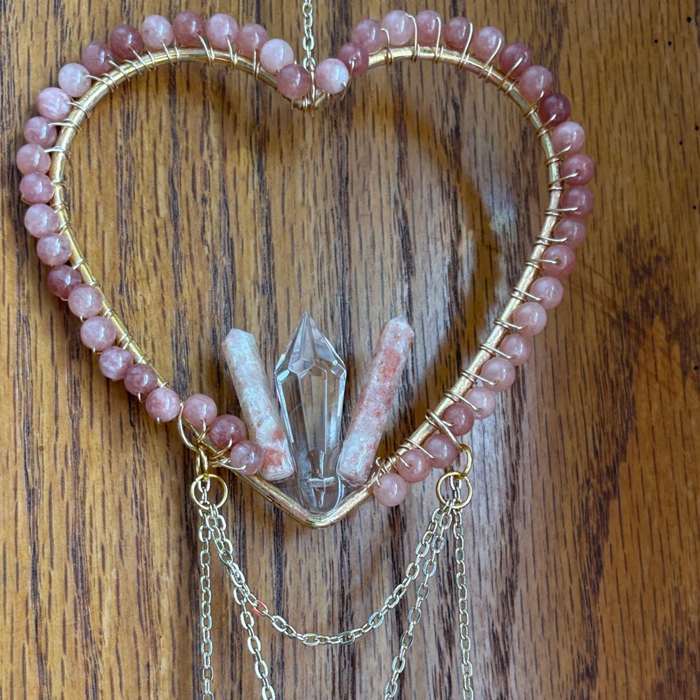 Sunstone Suncatcher real stones. Handmade
